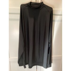 FootJoy FJ Mock Neck Black Pullover Golf Sz L Stretch Base Layer